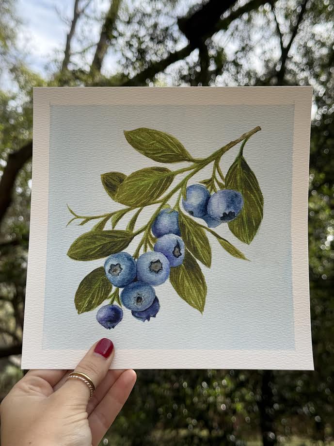 Blueberry Blues Giclée Fine Art Print