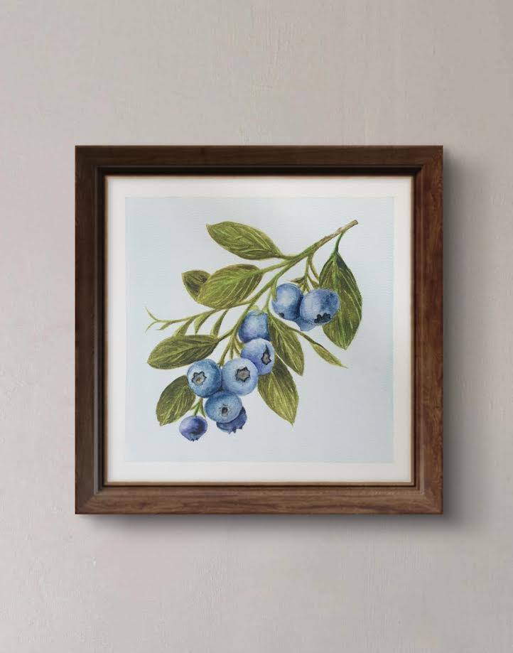 Blueberry Blues Giclée Fine Art Print