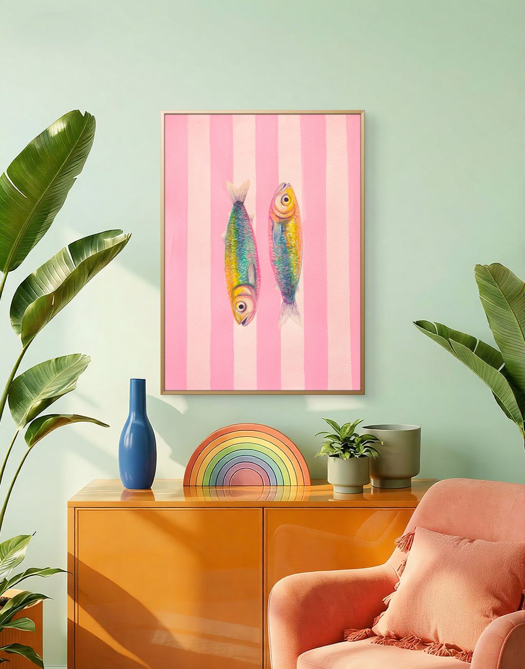 Small Fish Energy | Modern Giclée Fine Art Print