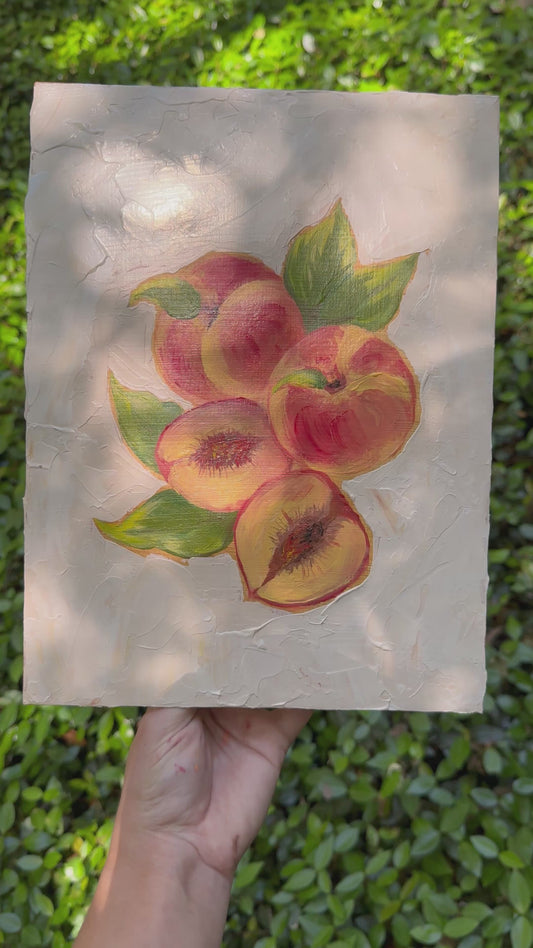 Sweet As Peaches | Original Acrylic
